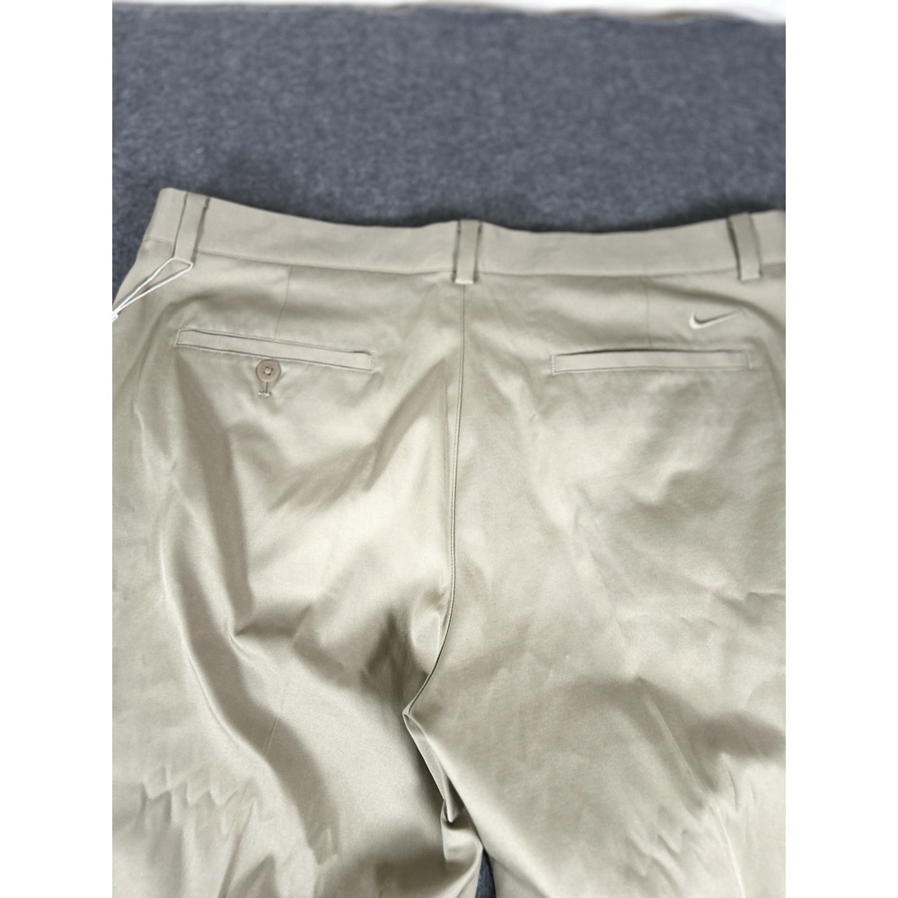 NEW Nike Golf Men's 38x32 Beige Khaki Flat Standard Fit Front Dri Fit Pants - Picture 5 of 6